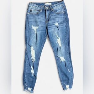 KanCan High Rise Distressed Skinny Ankle Jeans KC5072M Size 27/7